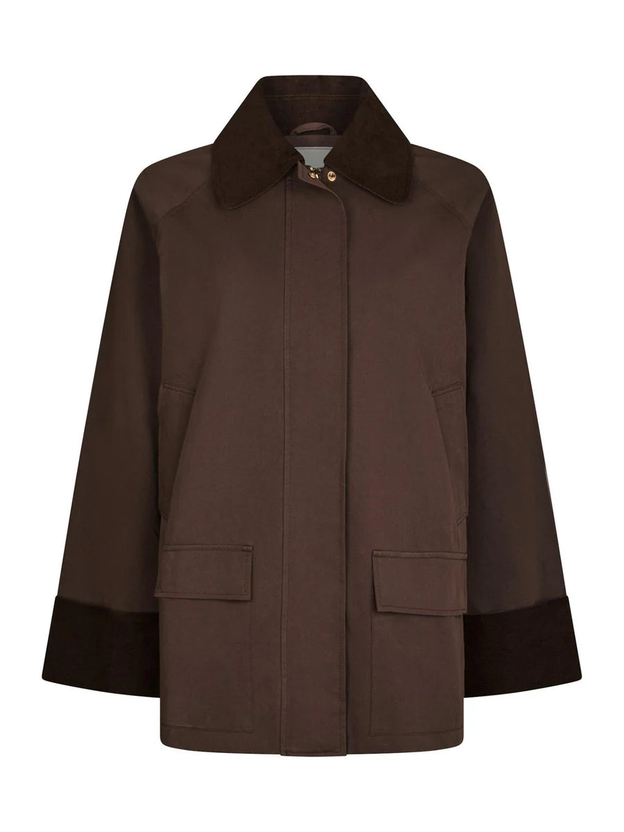 Anastacia Cord Jacket Brown