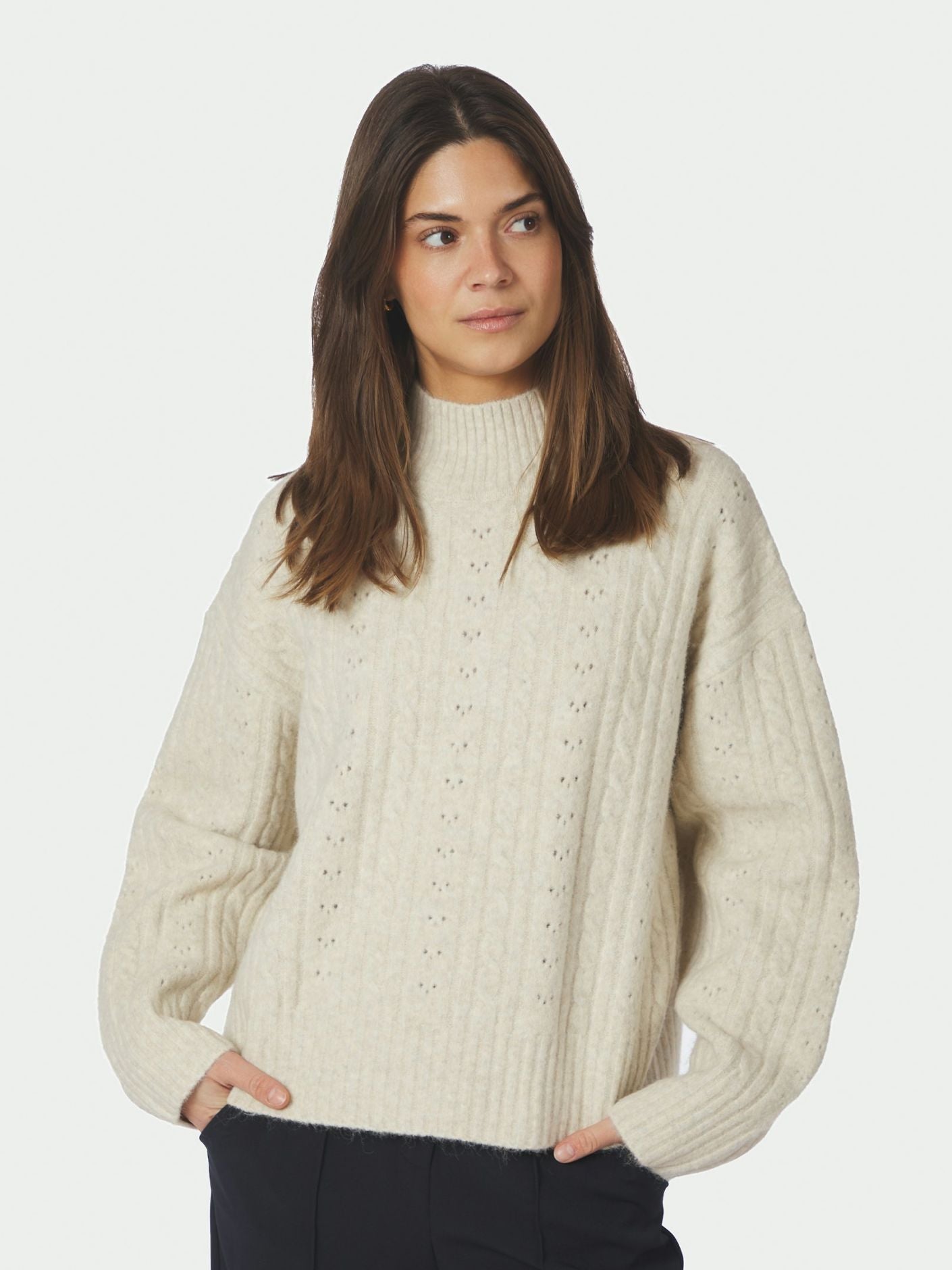 Anda Cable knit blouse