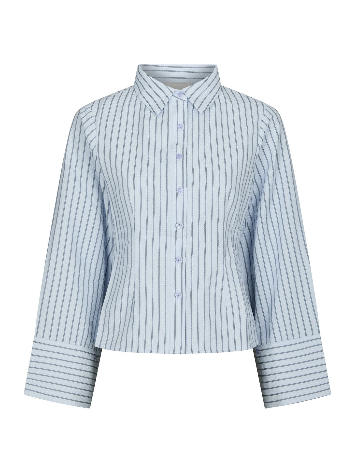 Rosa striped crepe shirt