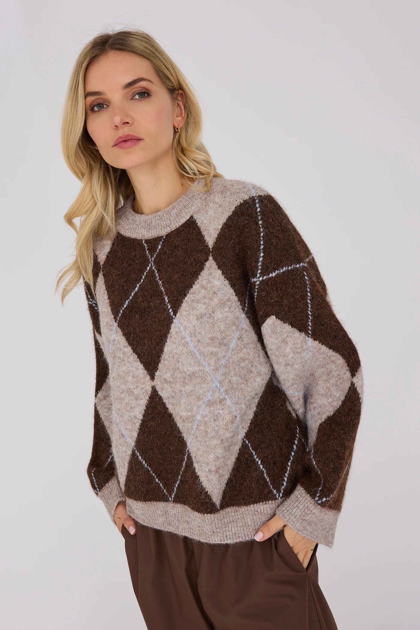 Harlekin knit pullover