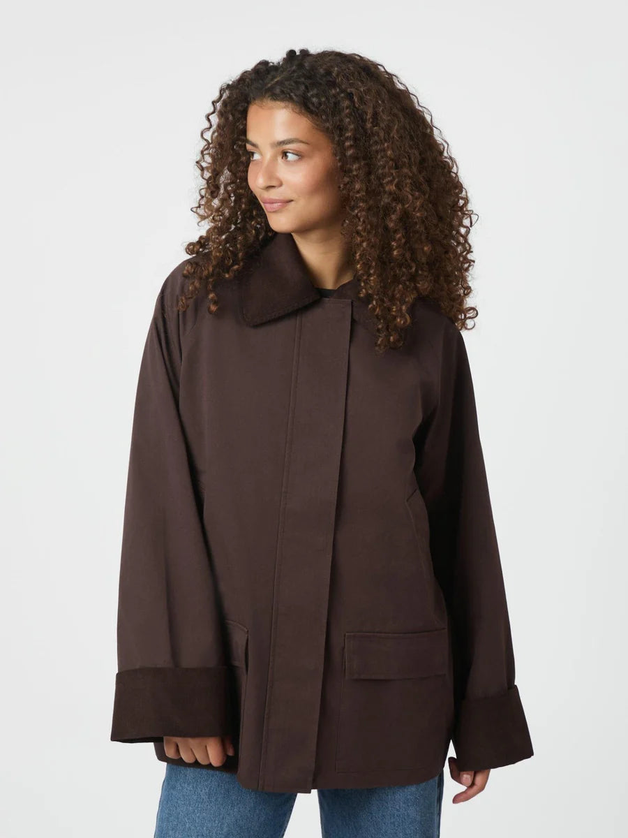 Anastacia Cord Jacket Brown