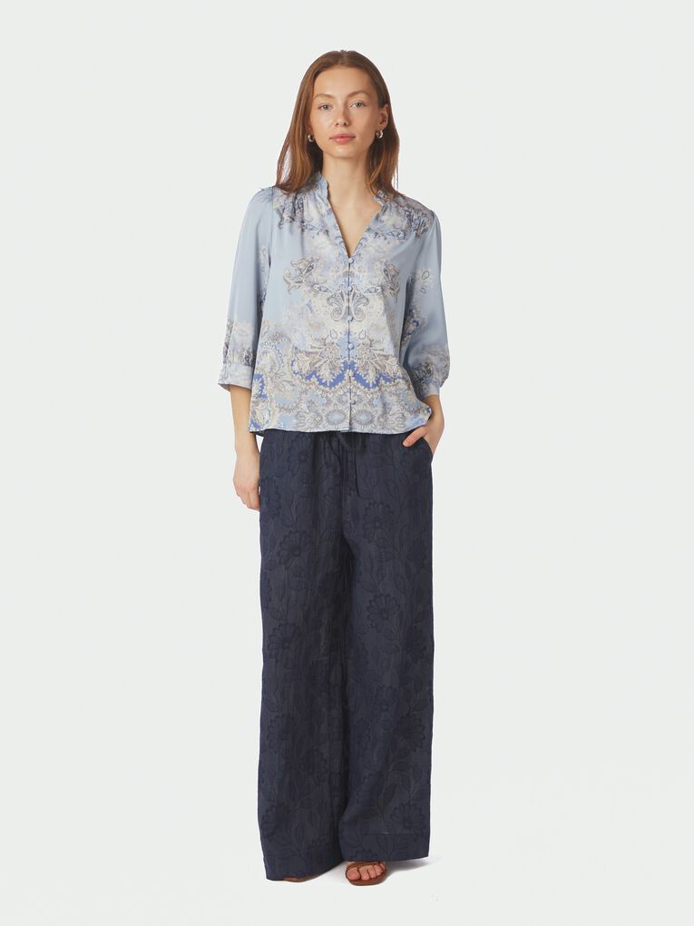 Rosella artist paisley blouse