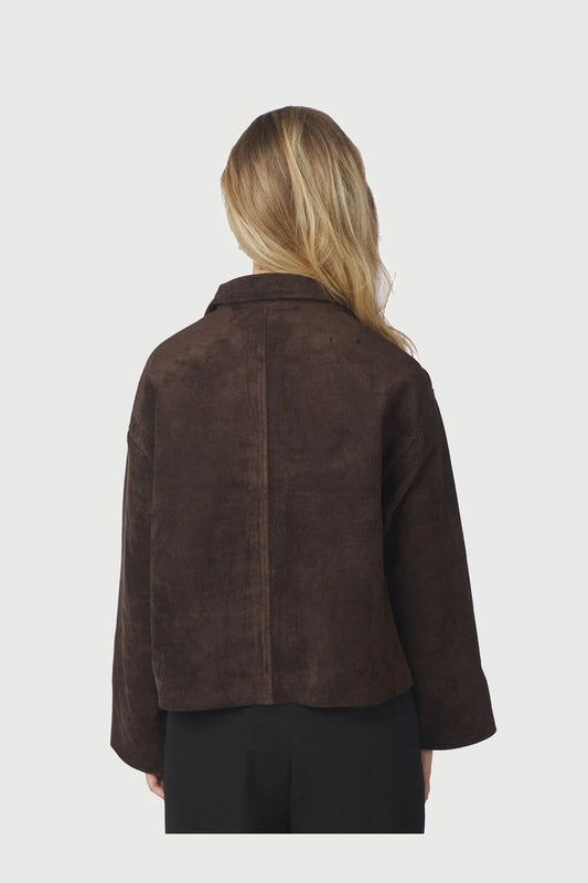Titan Faux Suede Leather Jacket