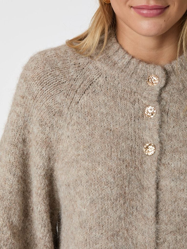 Benuta Fluffy knit cardigan - Beige
