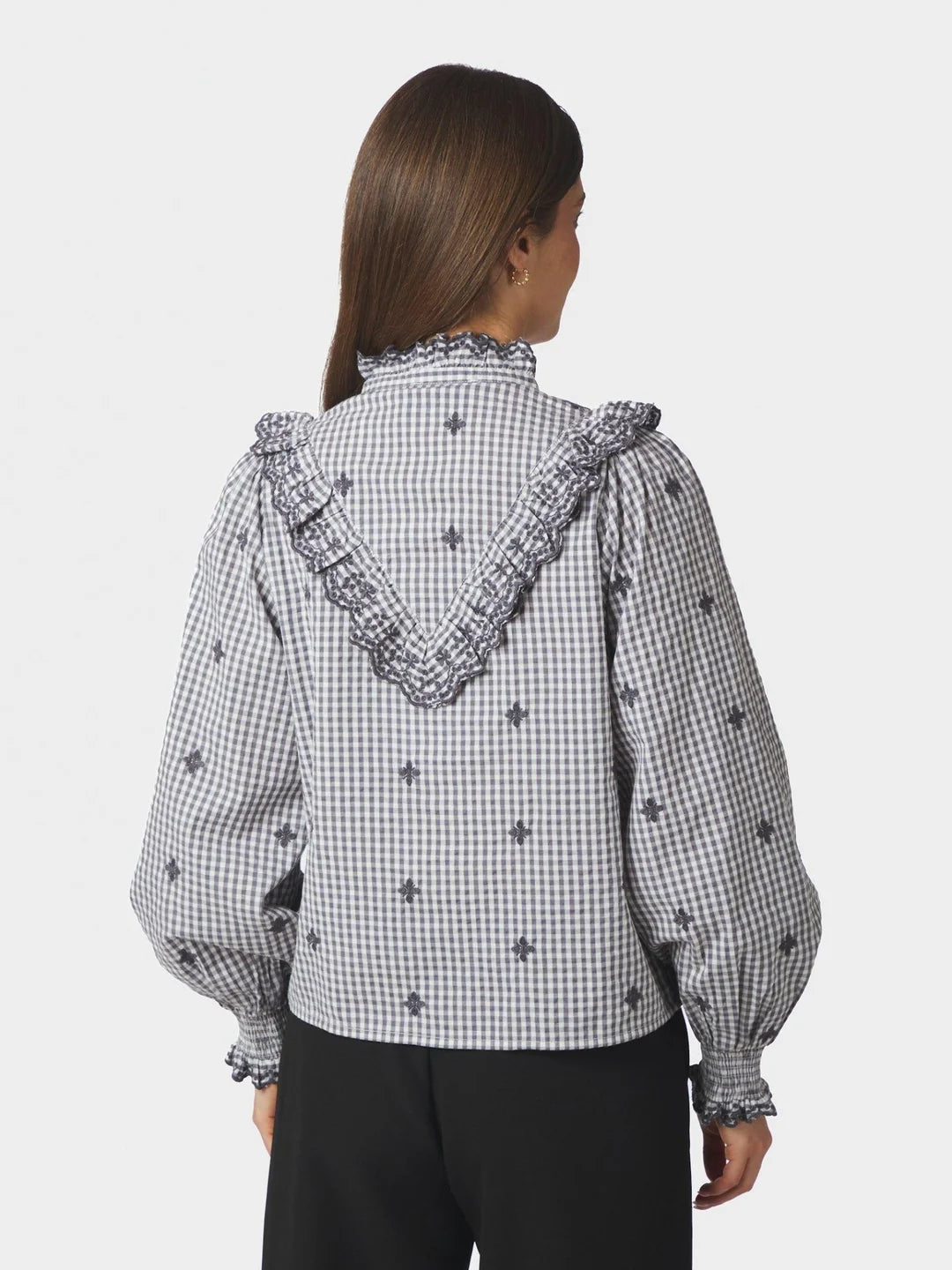 Degas Check Blouse