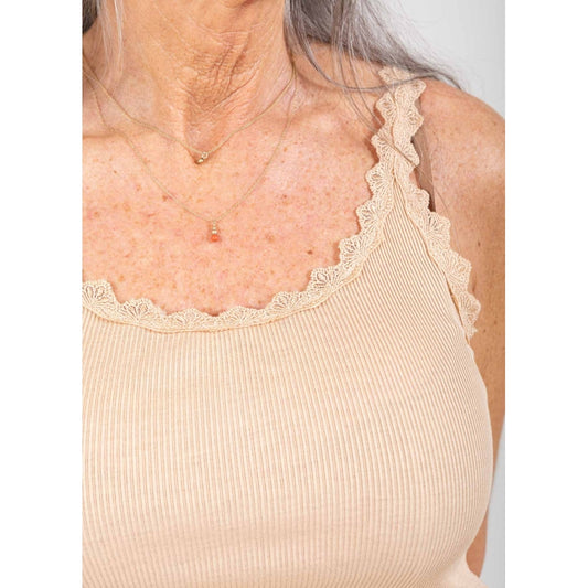 Heart Poppy Silk Lace Camisole