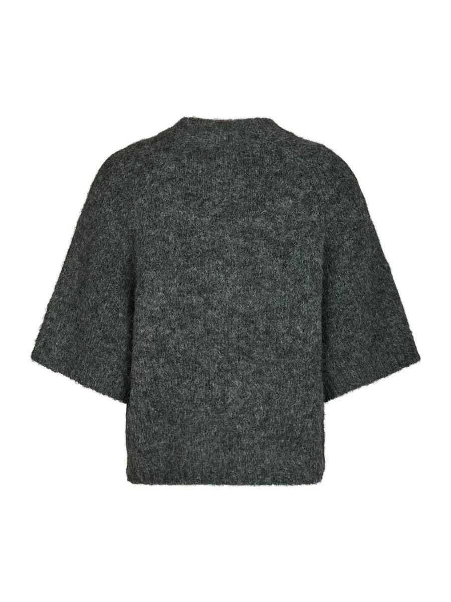 Benuta  Fluffy Knit Cardigan Mørk grå