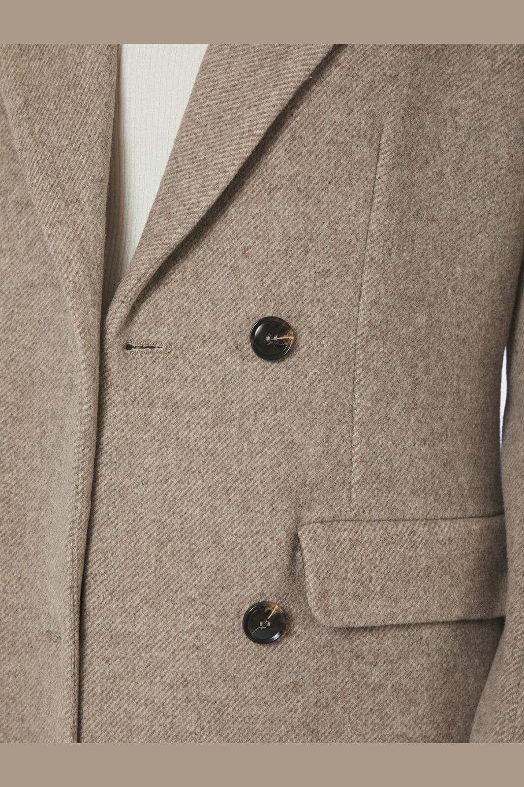 Corina Herringbone Twill Coat