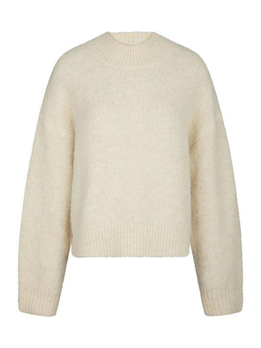 Paulina fluffy knit blouse