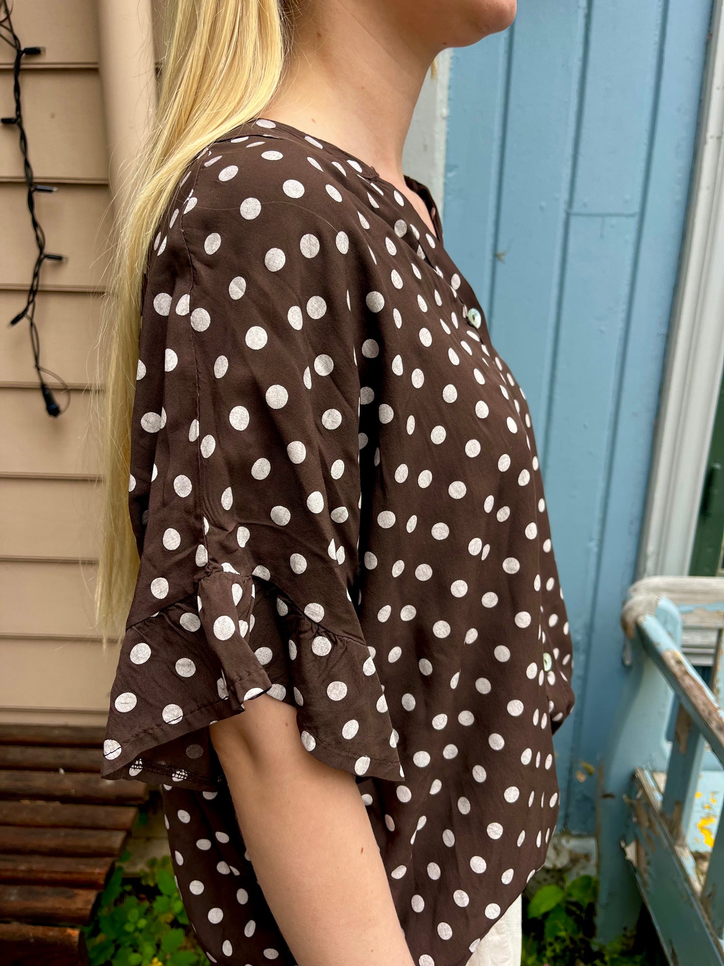 Viskose dott blouse