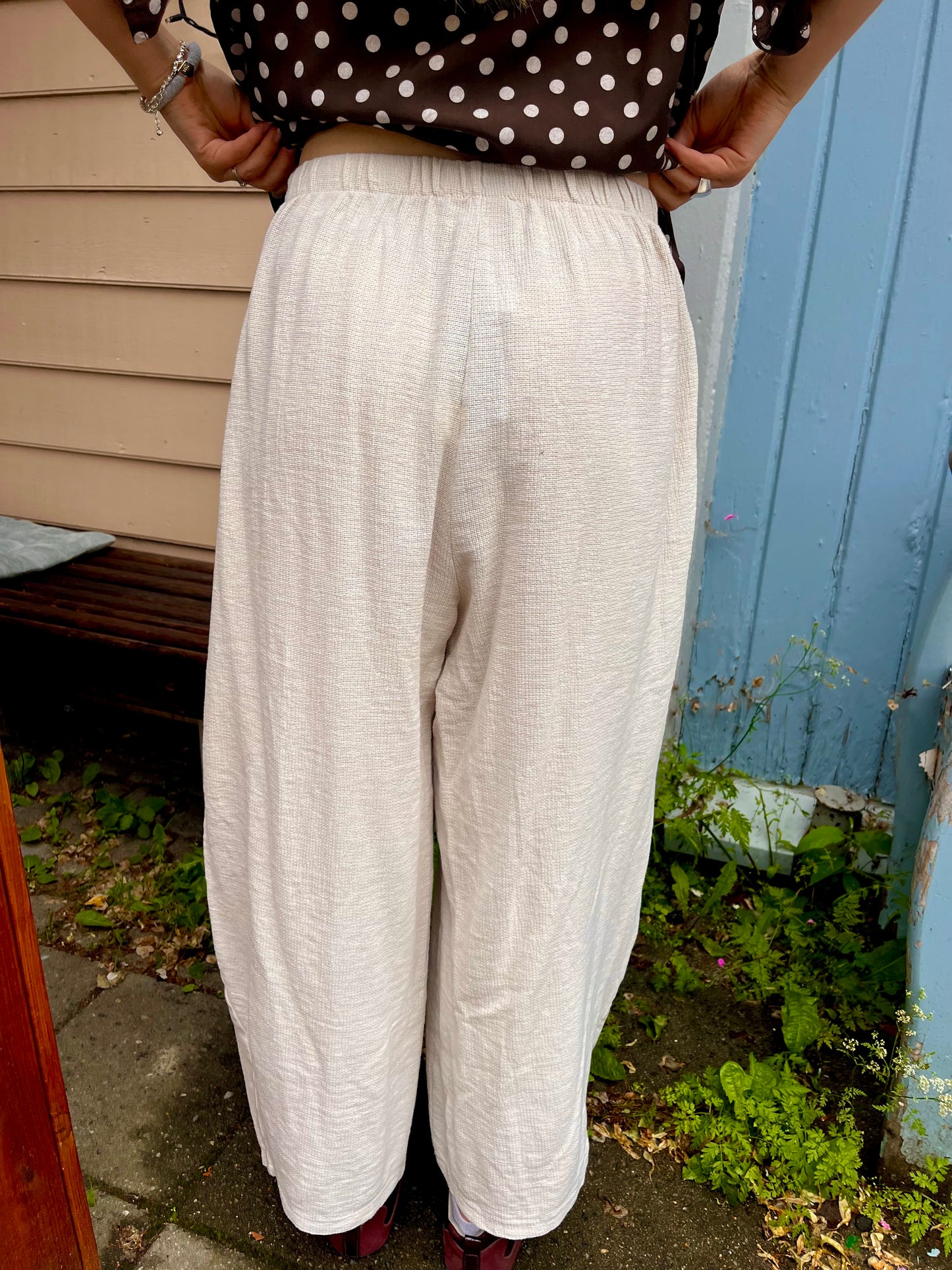 Linen pocket pant