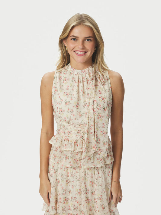 Ansol meadow printed top