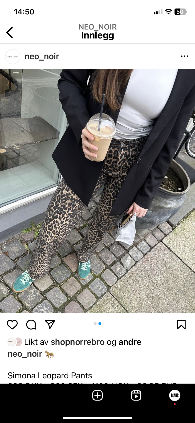 Simona Leopard pants