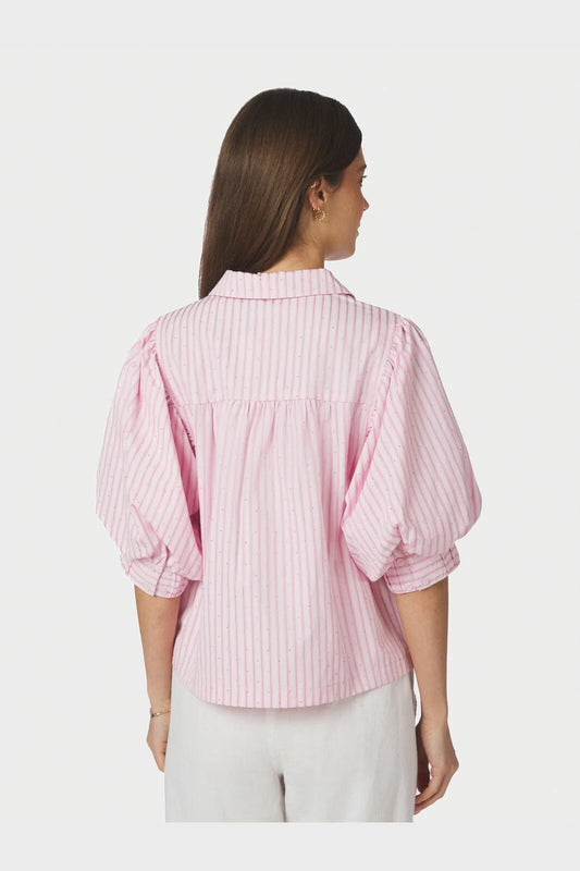 Etta Soft Stripe Stone shirt