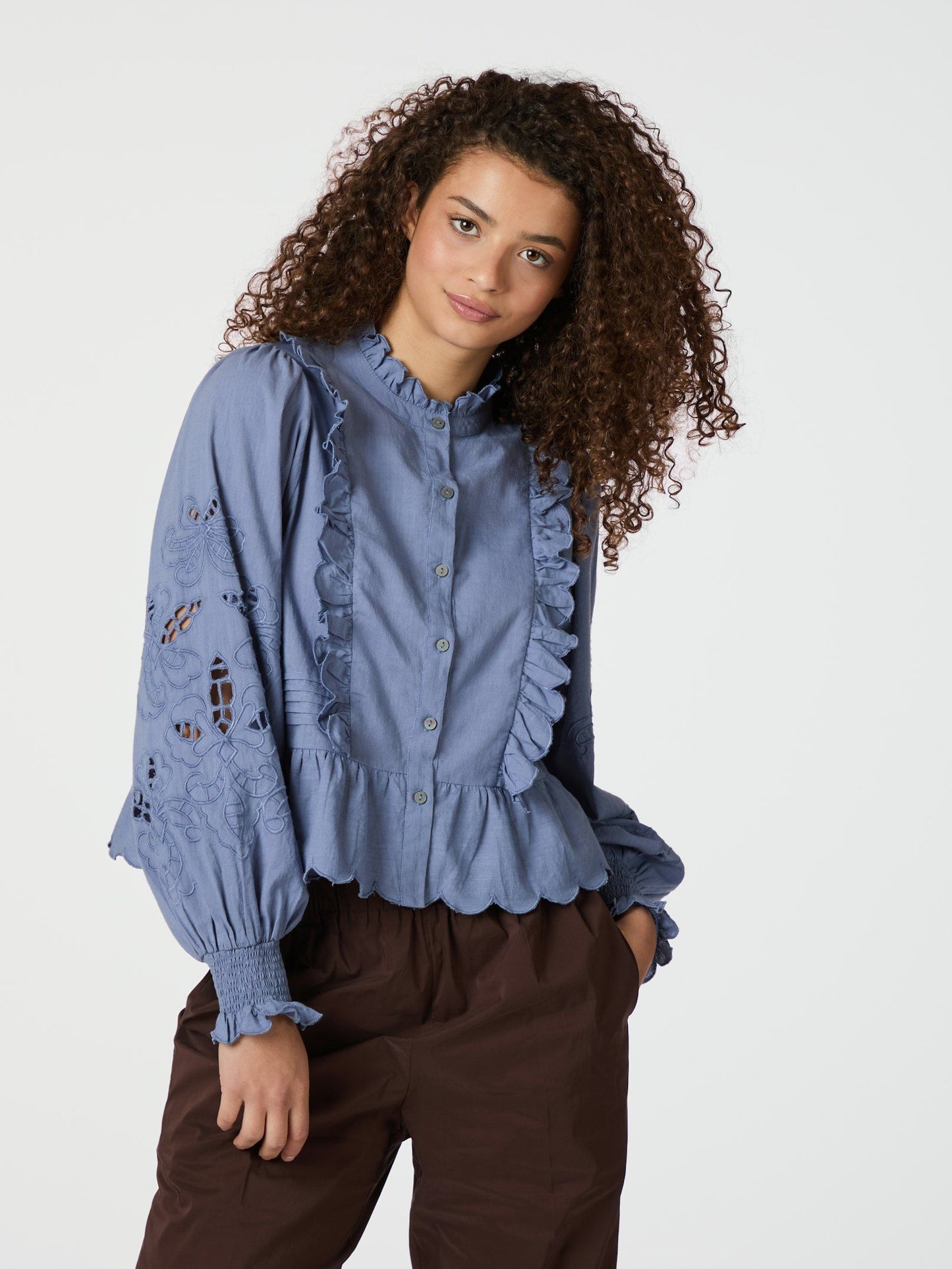 Petrine Embroidery blouse