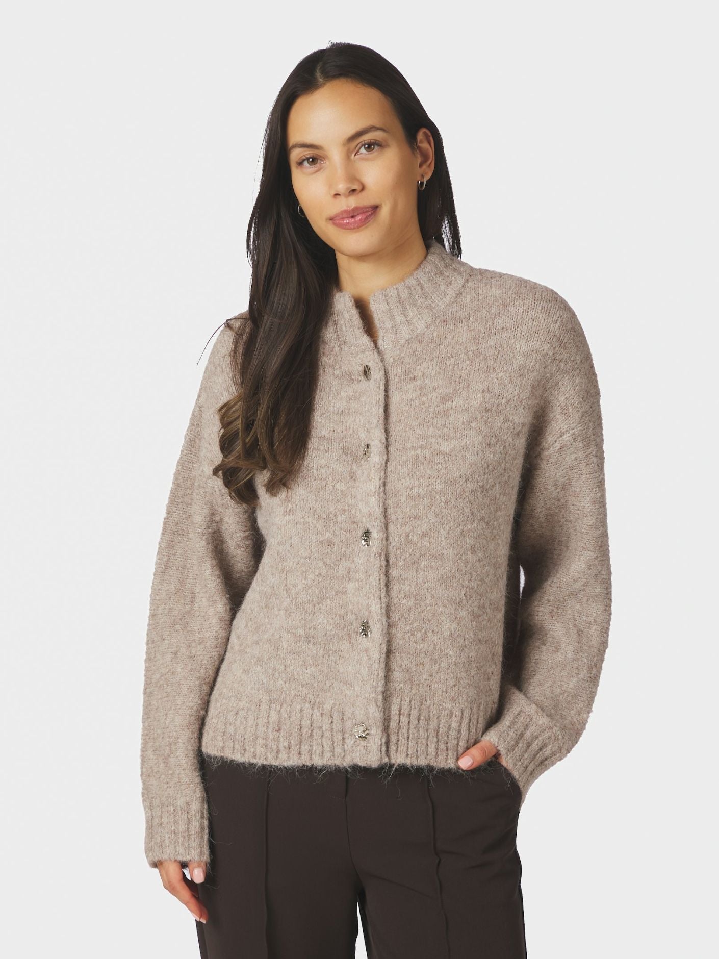 Taura Fluffy knit cardiga