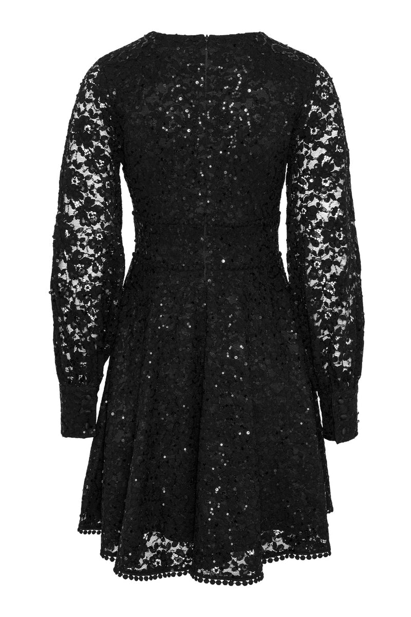 Freya mini dress  - Black lace