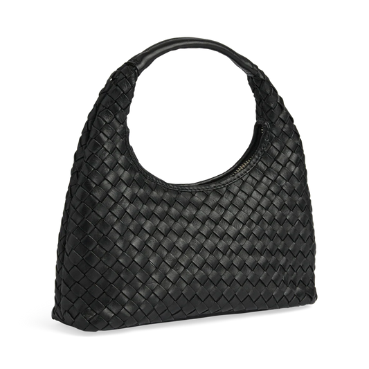 Hayma Handbag, Weave Black