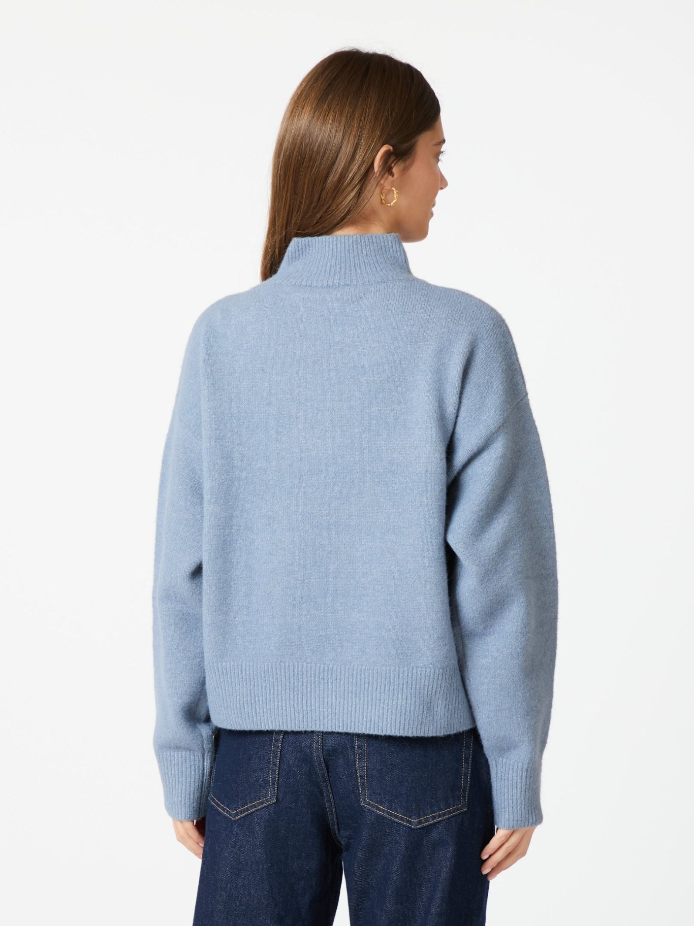 Paulina knit blouse blue