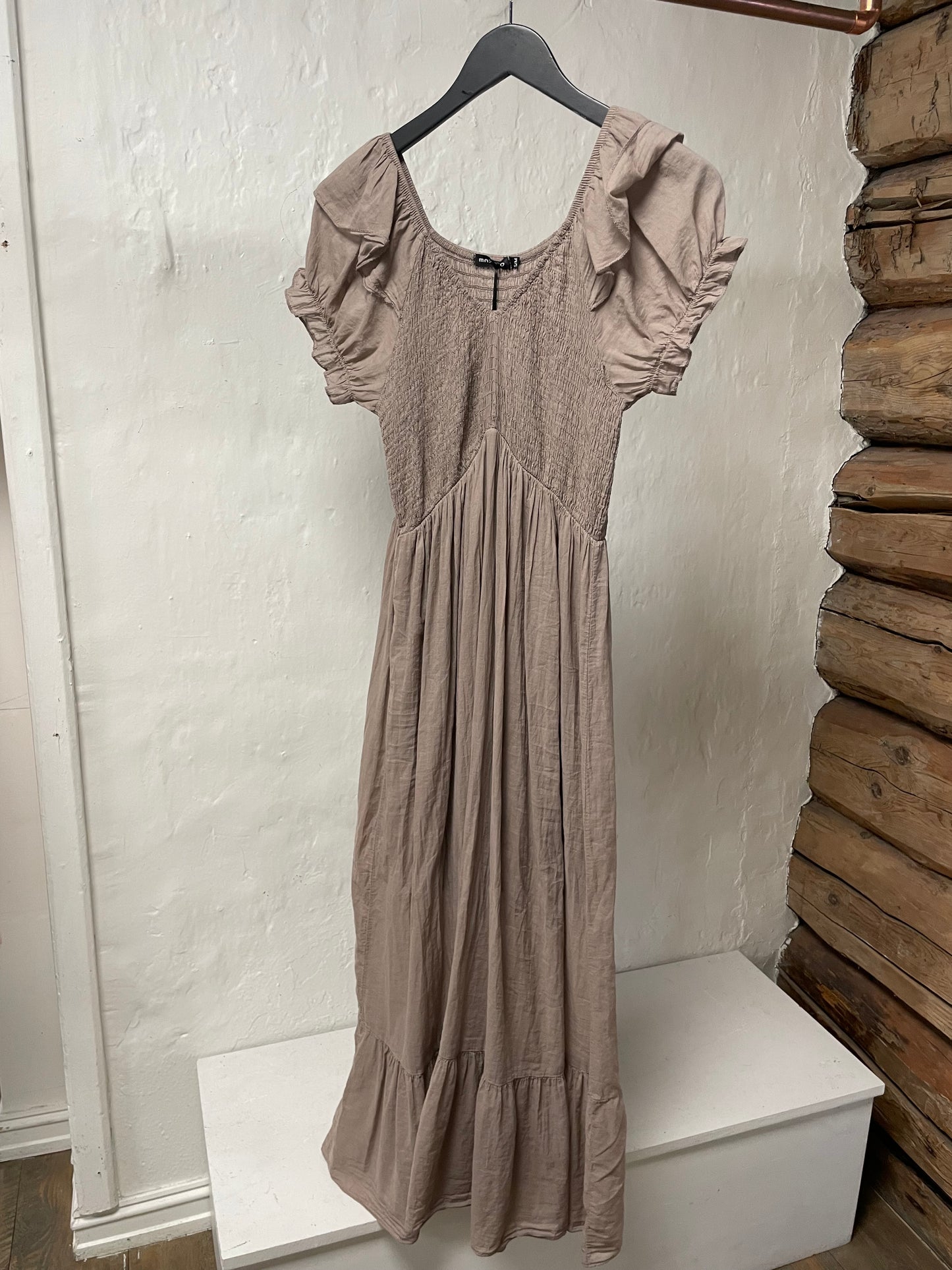 Taupe Smock Dress