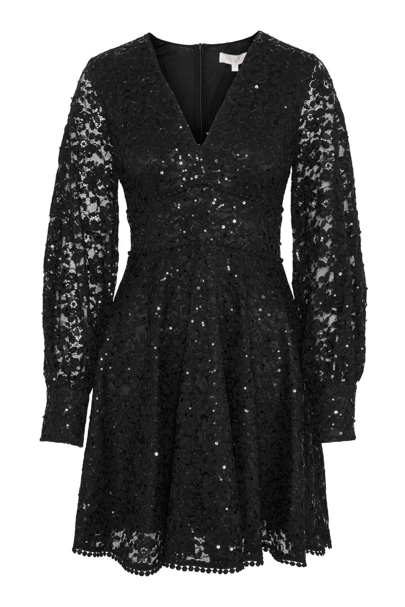 Freya mini dress  - Black lace