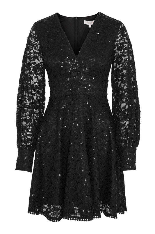Freya mini dress - Black lace