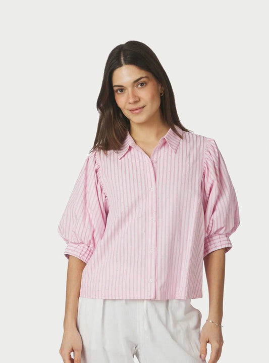 Etta Soft Stripe Stone shirt
