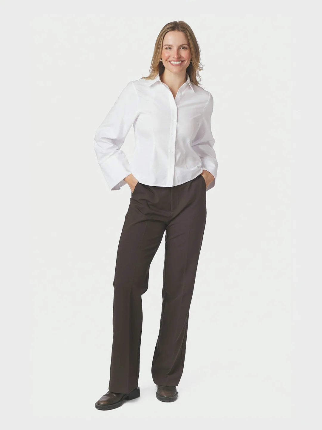Rosa Oxford Shirt - hvit