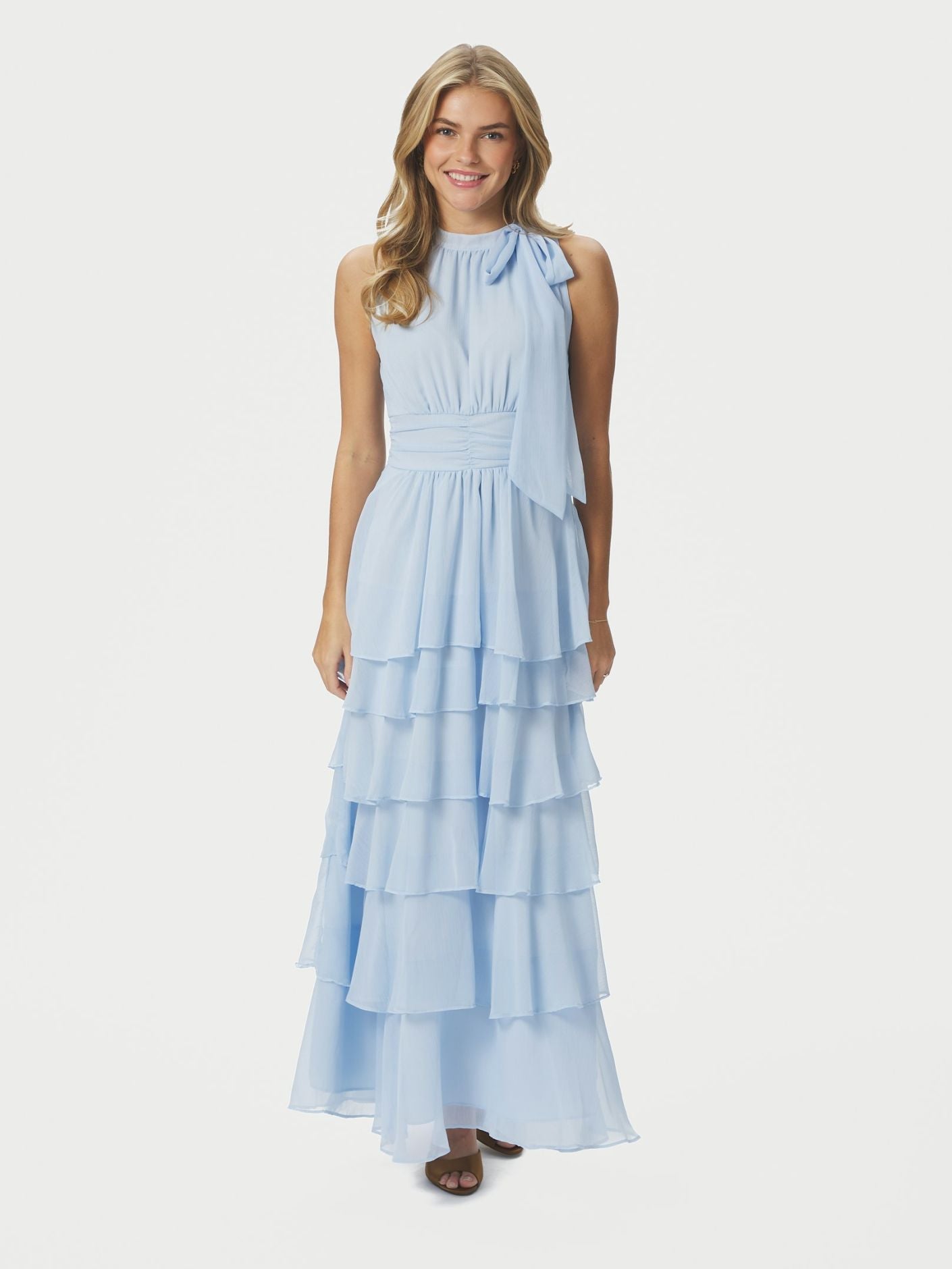 Marli Solid Chiffon dress