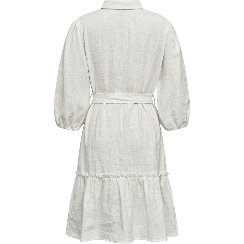 Linen Dress-White