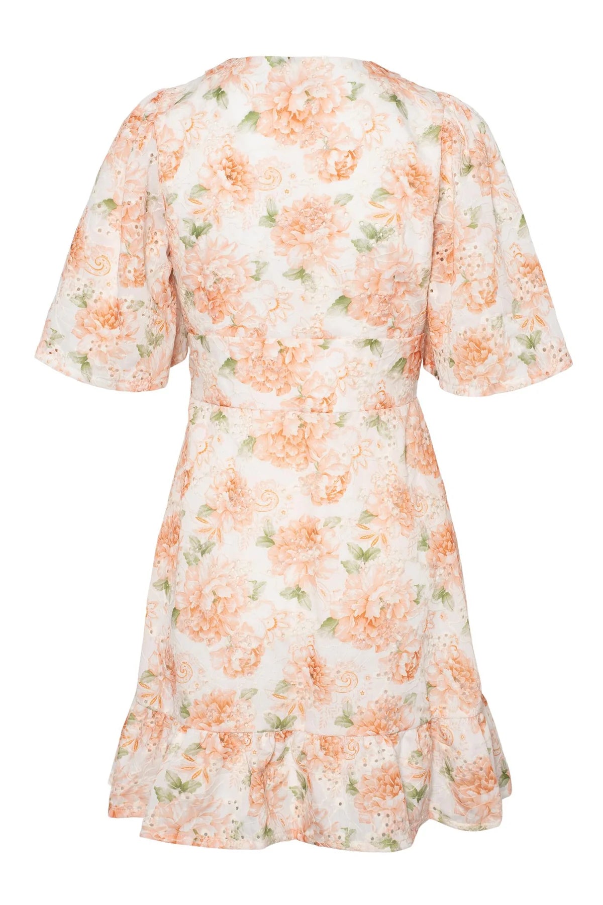 Celina Mini Dress Peony Pop Orange