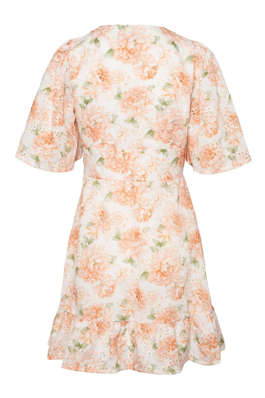 Celina Mini Dress Peony Pop Orange