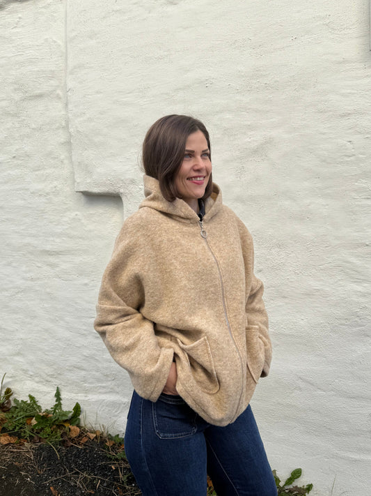 Heavy wool jacket - Beige