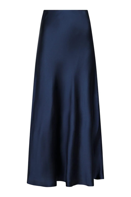 Vicky heavy sateen skirt navy