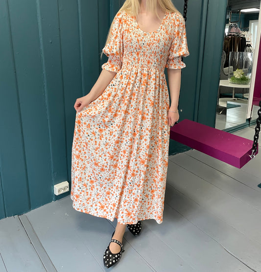Flower smock dress