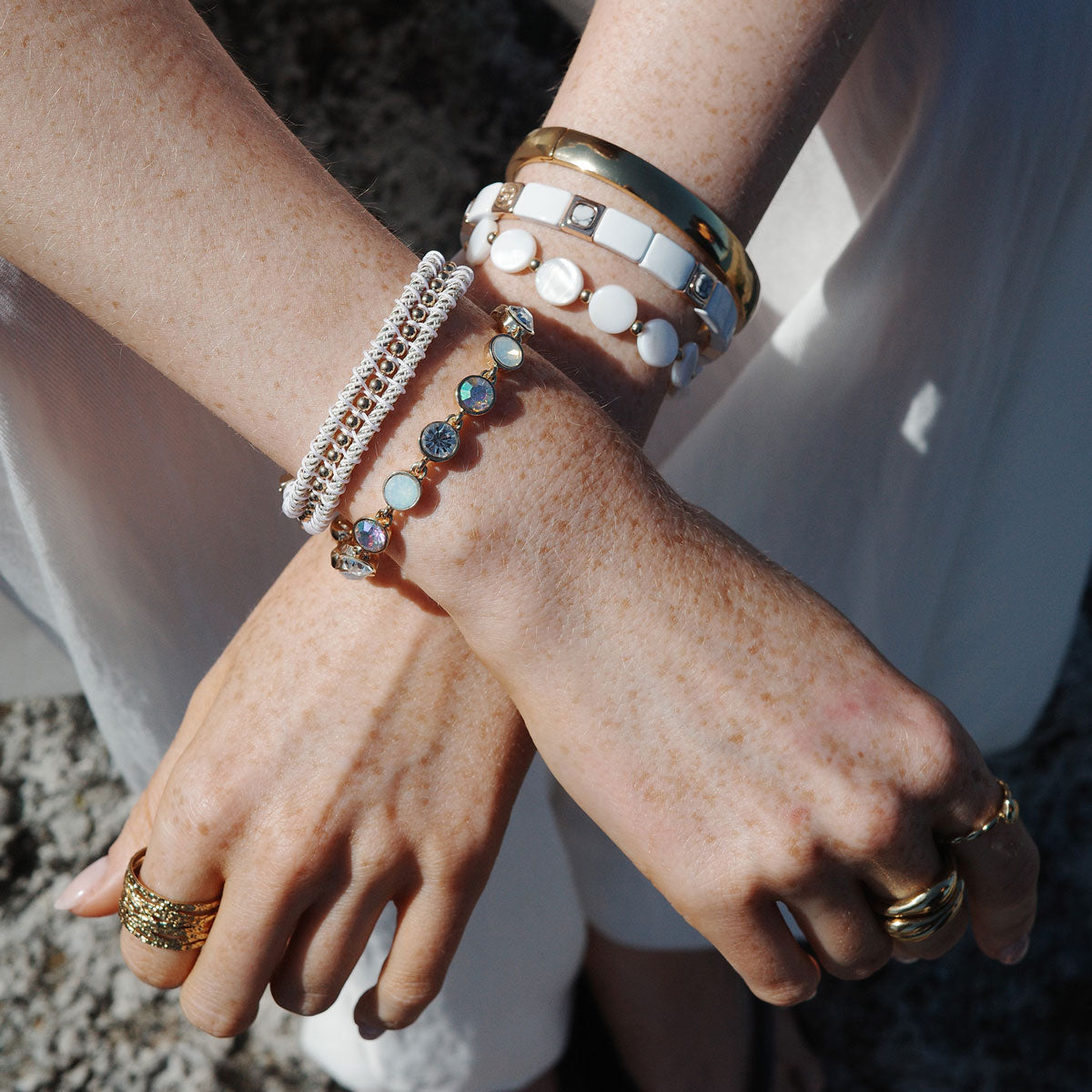 Solstice gold big bracelet