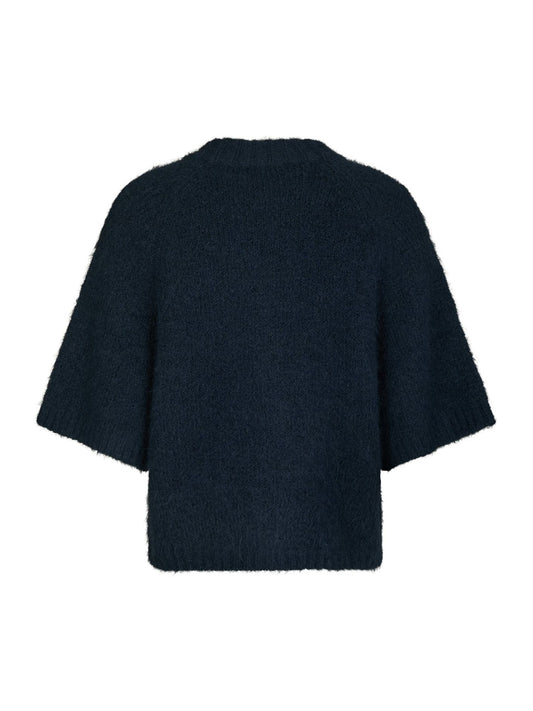Benuta Fluffy Knit Cardigan Marineblå FORHÅNDSORDRE