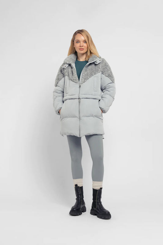 Padded Coat-SeaFoam