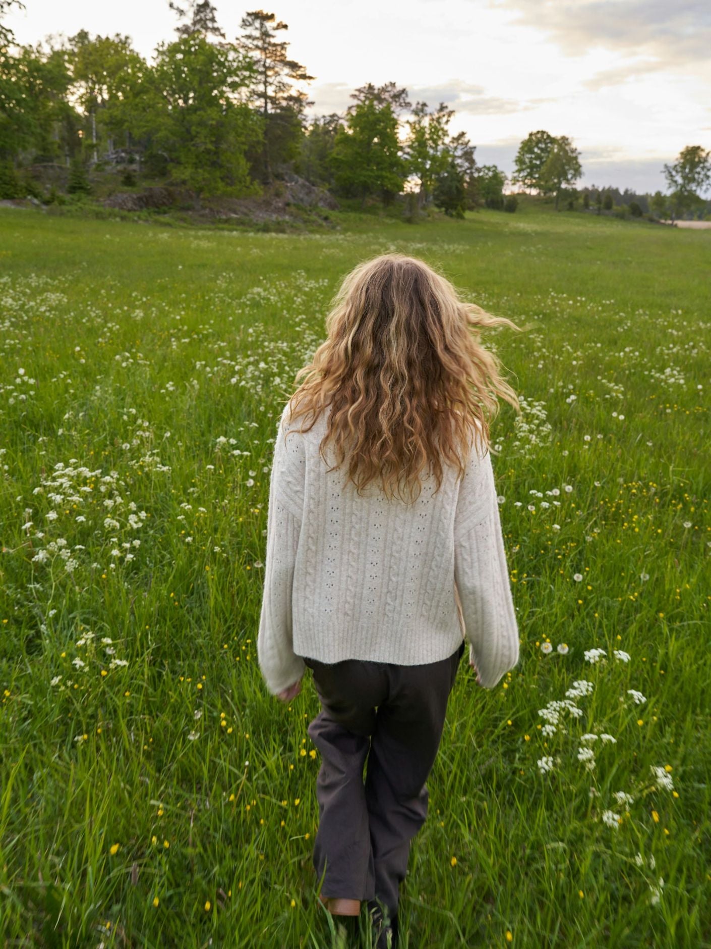 Anda Cable knit blouse