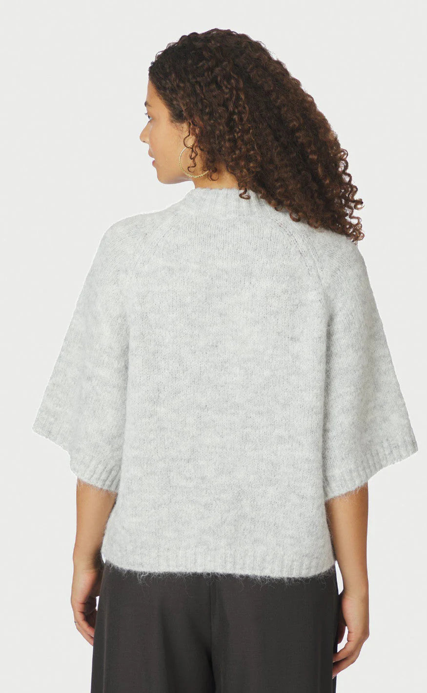 Benuta  Fluffy Knit Cardigan Lys grå