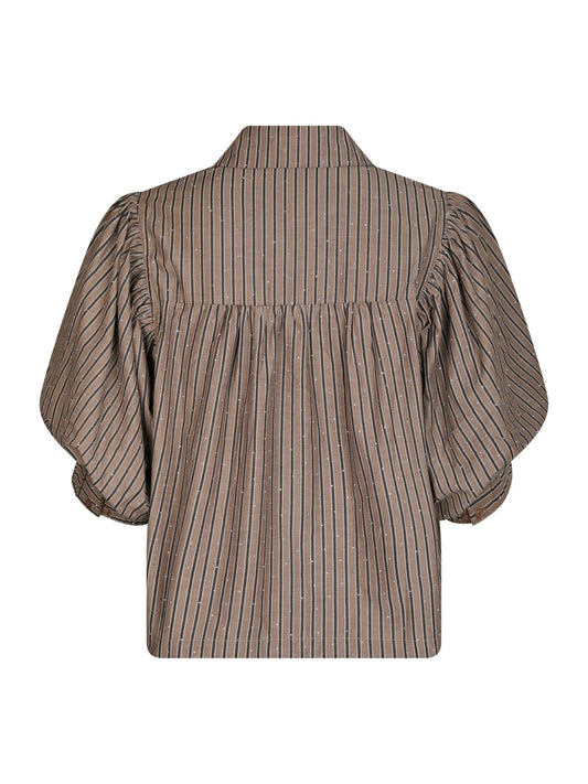 Etta Soft Stripe Stone Shirt FORHÅNDSORDRE