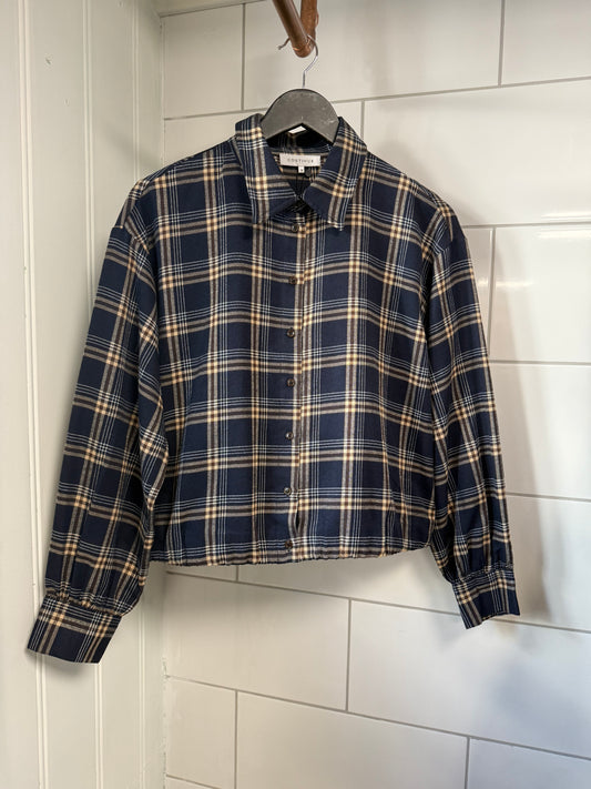 Shari Check Navy
