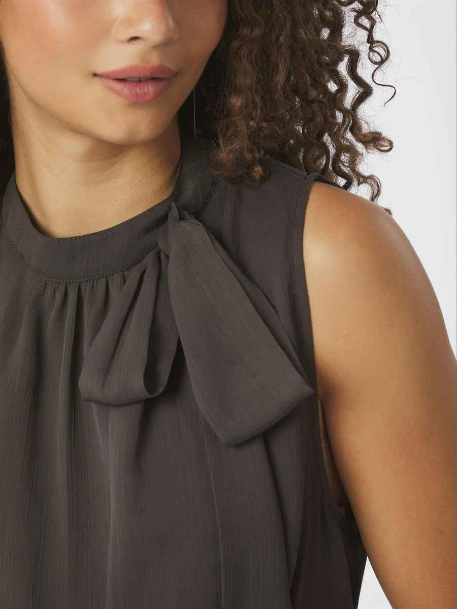 Ansol Solid Chiffon Top