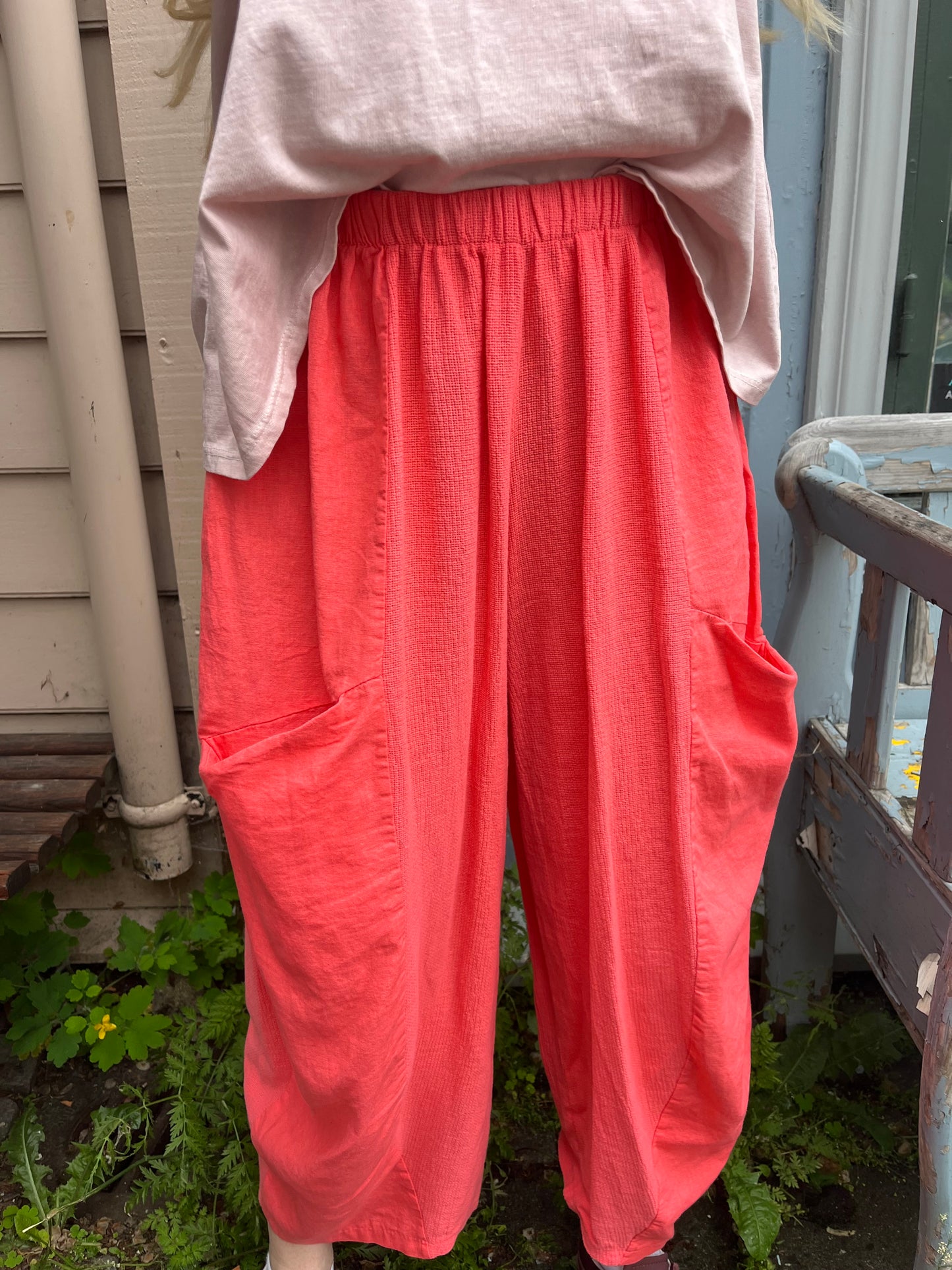 Linen pocket pant