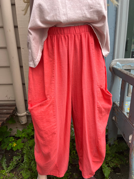 Linen pocket pant