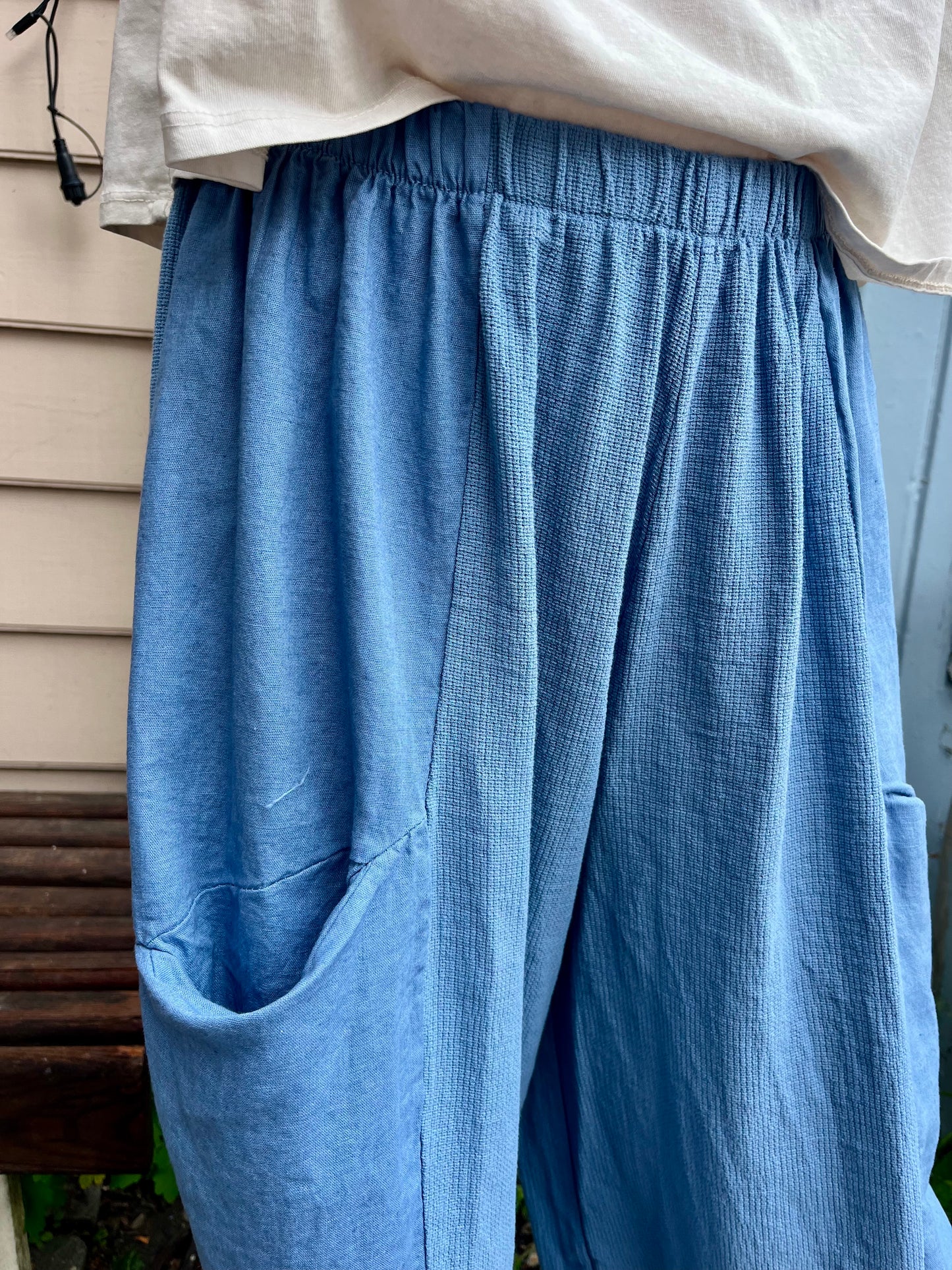 Linen pocket pant