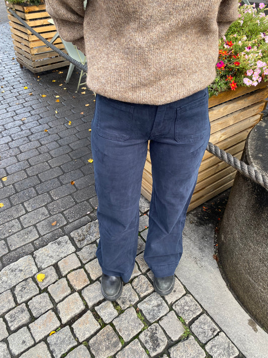 Pockets in front bukse Navy FORHÅNDSORDRE