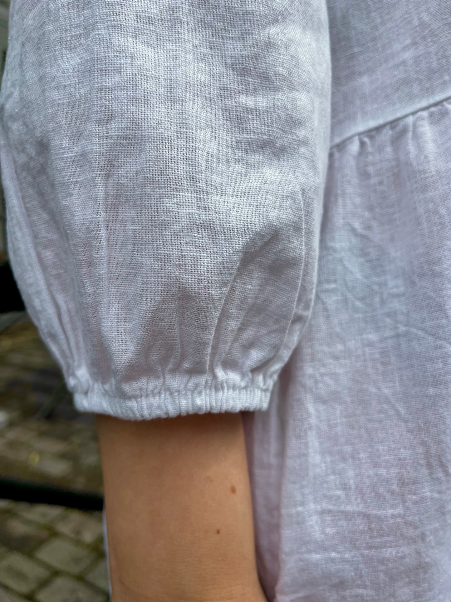 Linen blend summer dress