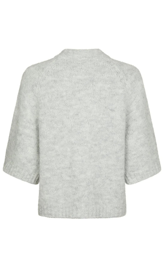 Benuta  Fluffy Knit Cardigan Lys grå