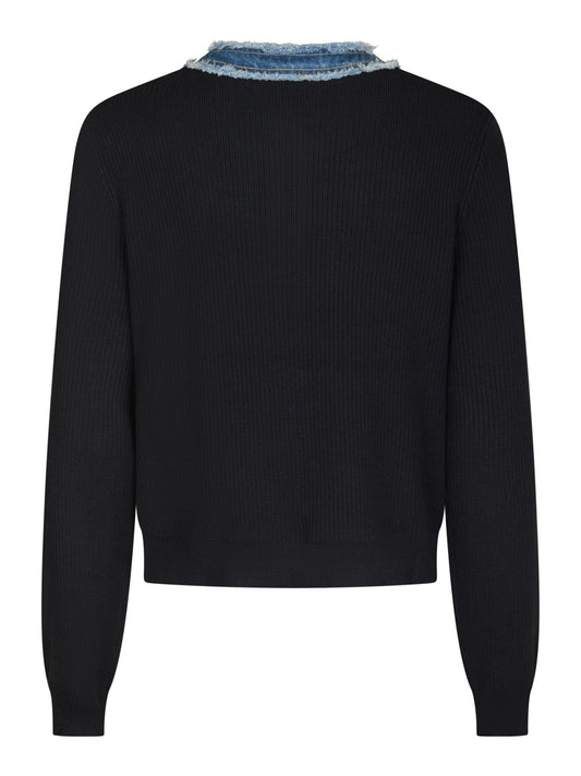 Zelma Knit Denim Cardigan